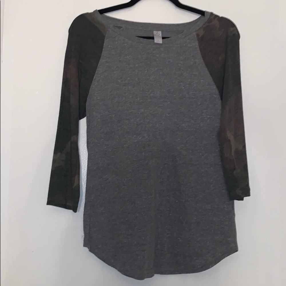 3/4 sleeve camouflage